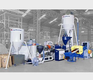 KS-DX SERIES PLASTIC PELLET RECYCLING MACHINE WITH ONE STAGE DIE FACE CUTTER WATER COOLING