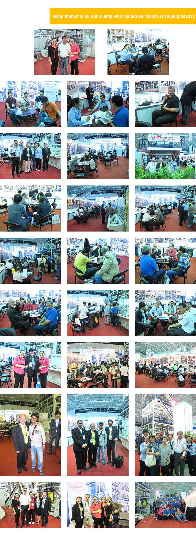 Many thanks to all our clients who visited our booth at Taipeiplas2012