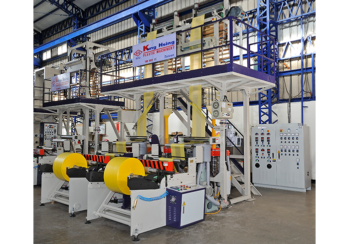 HDPE Twin Head Monolayer Super High Speed Blown Film Line