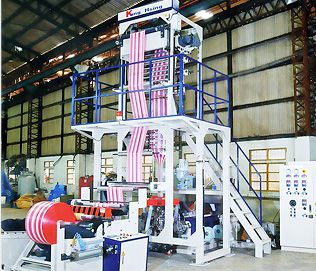 HDPE TWO-COLOR HIGH SPEED BLOWN FILM LINE
